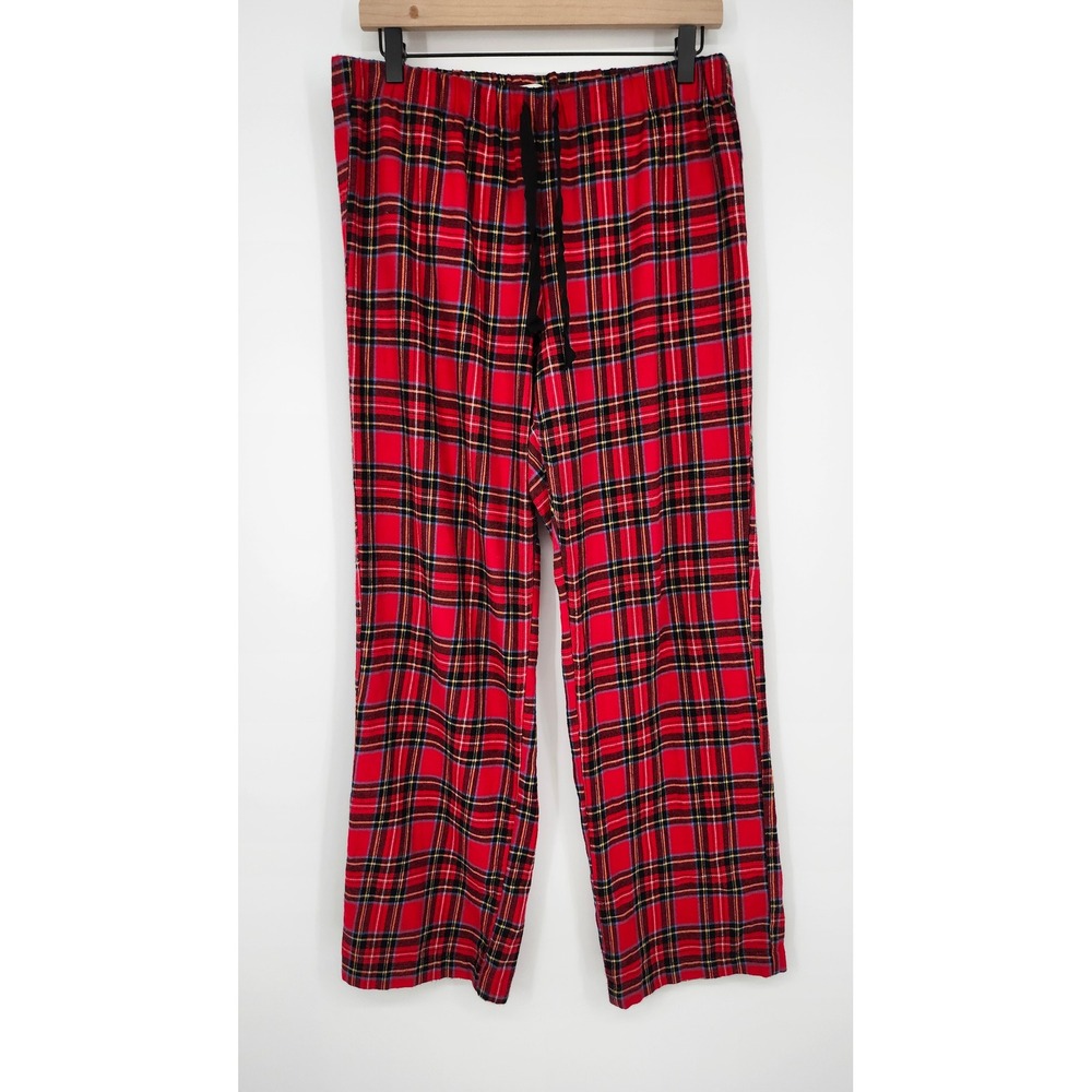J.Crew Factory Mens Red Tartan Plaid Sleep‎ Pant Size S Flannel Soft Pajama